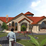 Family House  architectural illustration